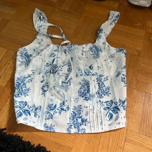 floral corset top
